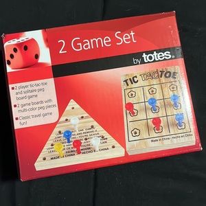2game wooden toy set